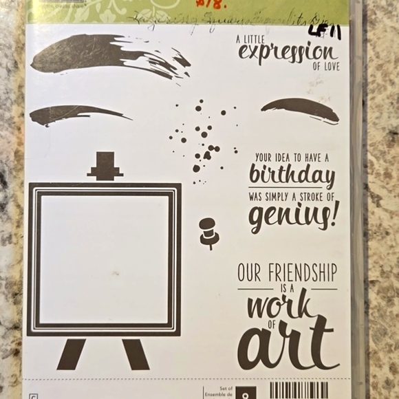 Stampin\' Up! Alphabet and Sentiment Stamp Sets Bundle of Four